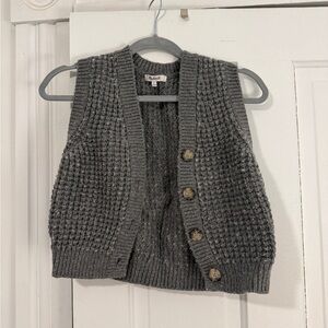 Madewell Gray Knit Sweater Vest